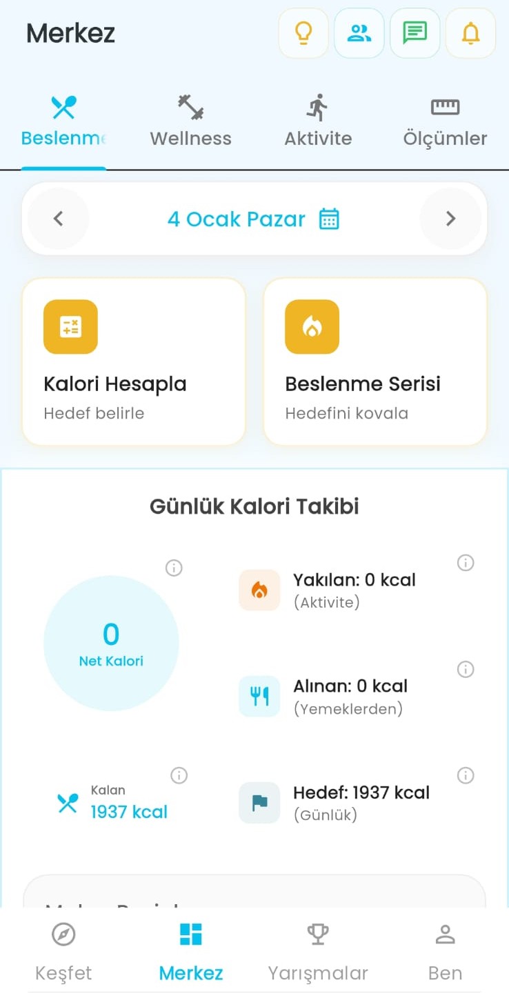 Fitmate Uygulama Ekranı